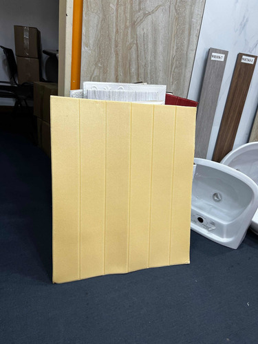 Panel 3d Autoadesivo, Wall Panel Beige Tipo Madera