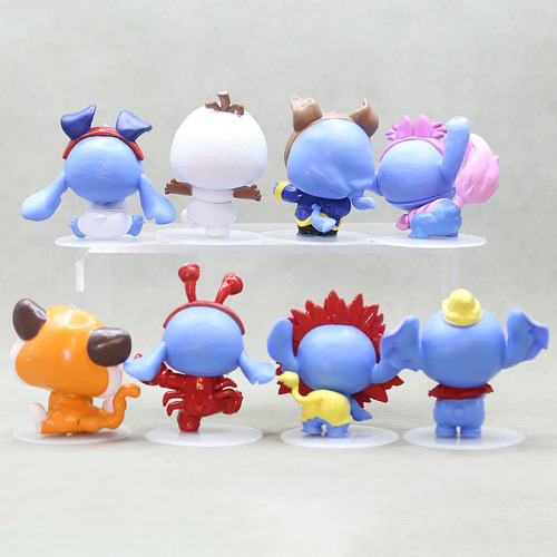Juego De 8 Figuras De Acción Del Centenario De Stitch Lilo T