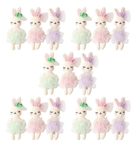 15 Piezas Muñeco De Conejo Muñecas De Conejo De Peluche