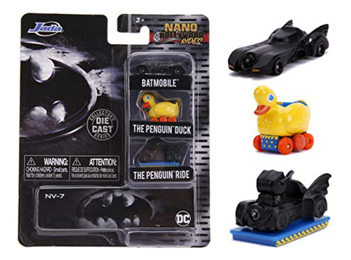 Dc Comics 1989 Batman 1.65  Nano 3-pack Die-cast Cars, Jugue