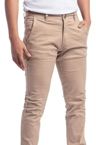 Pantalon gabardina corte chino hombre hotsell
