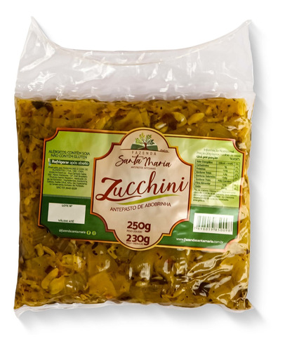 Imagem 1 de 2 de Zucchini Antepasto De Abobrinha 250g Para Consumo Natural