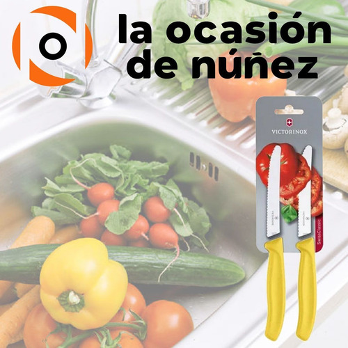 Imagen 4 de 7 de Cuchillo Cocina Victorinox Dentado 11 Cm Acero Inoxidable
