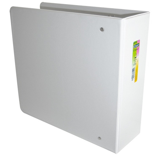 Carpeta Vinil Carta 3 Pulgadas Kinera Blanca Arillo En O