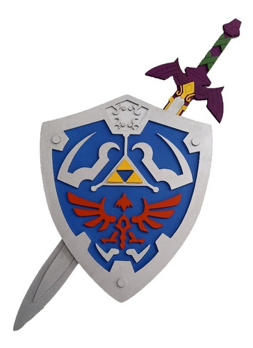 Increíble Escudo Y Espada De Link The Legend Of Zelda!