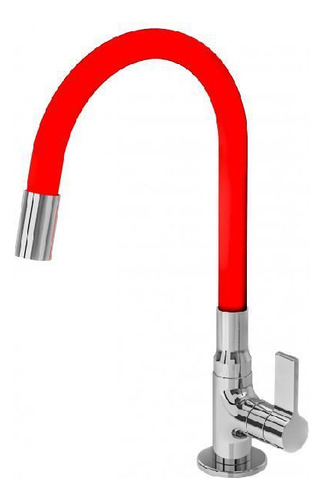 Torneira Para Cozinha Mesa 1/4 Volta 1/2 C70 Color Red