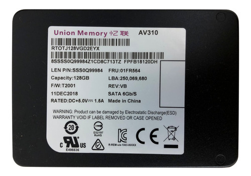 Disco sólido interno Union Memory AV310 128GB
