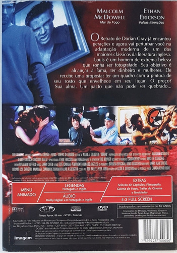 Dvd Dorian Gray Pacto Com O Diabo Malcolm Mcdowell Original
