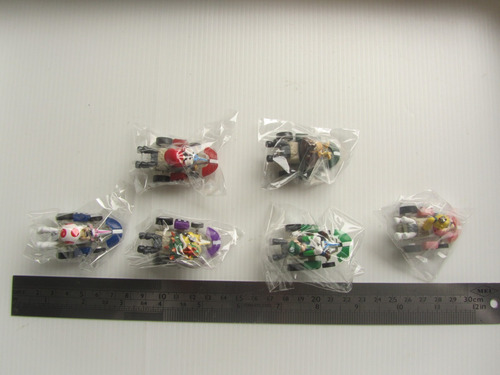 Super Mario Bros Mini Car A Friccion Set X 6 Carrera Karts