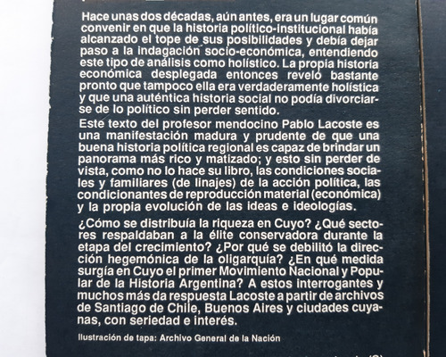 Hegemonía Y Poder En El Oeste Argentino / P. Lacoste / Ceal (Usado)