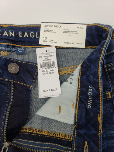 Jeans American Eagle Jegging Azul Petroleo 