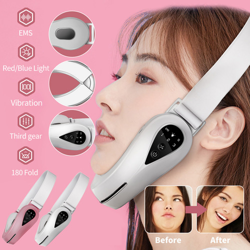 Ems Eléctrico Masajeador Facial V-line Cinturón Elevador
