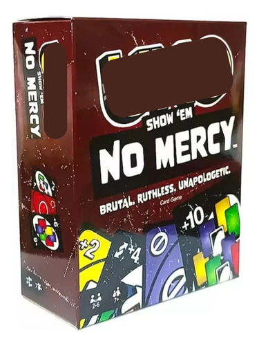 Juego De Mesa Juego De Cartas Uno No Mercy Diversión Chicos