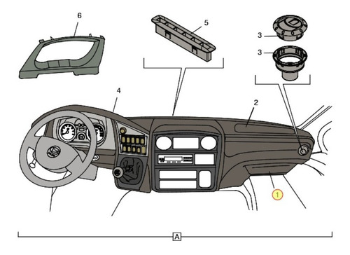 Tampa Modulo Do Painel Original Para Volare V8l 2021