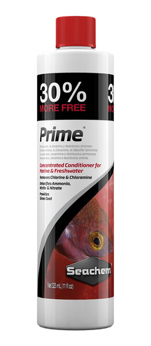 Prime Seachem 325ml Condicionador De Água Para Aquário