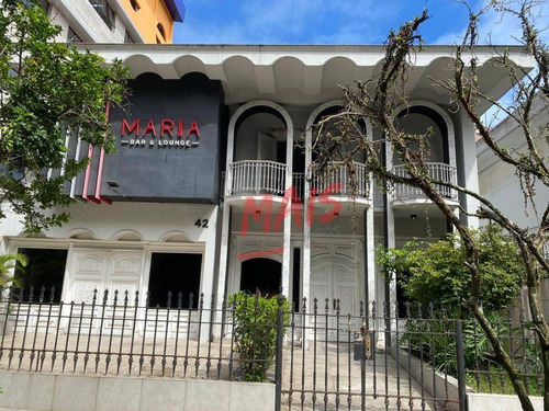 Sobrado Para Alugar, 380 M² - Ponta Da Praia - Santos/sp - So0452
