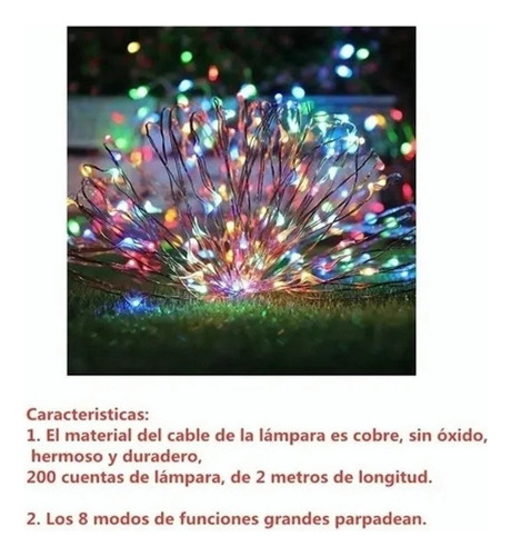 . 2024 4 Paquetes De Luces Solares De 30 M De Luz Navidea
