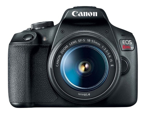  Canon Eos Kit T7+ + Lente 18-55mm Is Ii Dslr Cor  Preto