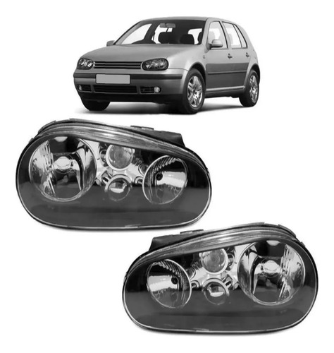 Juego De Optica Golf Mk4 2002 2001 2004 2005 Fondo Negro