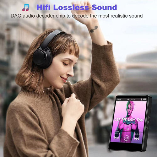 Reproductor De Música Digital Mp3 Mp4 64g Con Pantalla Tácti