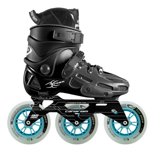 Patines Canariam Xpider Negro Chasis Rex 3x110mm