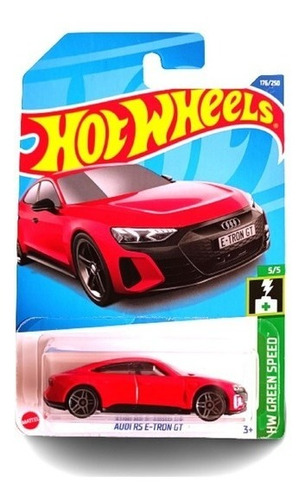 Hot Wheels Escala 1:64 #176 Audi Rs E-tron Gt Green Speed 5