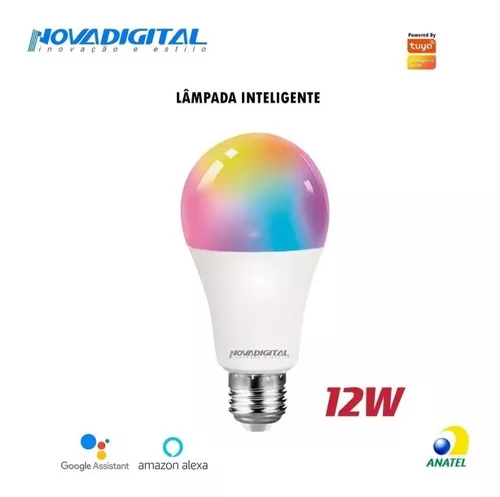 Lampada LED RGBW Wi-Fi -  Alexa e Google Assistant