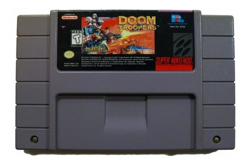 Doom Troopers Versão Americana Para Snes Super Nintendo Nova