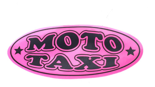 Aviso Ovalado Moto Taxi