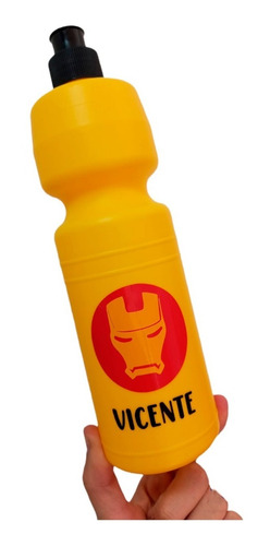 10 Botellas Iron Man Plasticas Souvenir 750cc