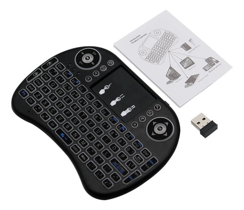 Mini Teclado Keyboard Inalambrico Usb Compatible Con Pc Tv 