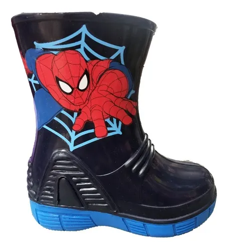Bota De Lluvia Spiderman Para Ni os Env o gratis