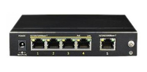 Switch Cctv Ethernet Poe + 4 Enlace Descendente + 1 E Cygnus