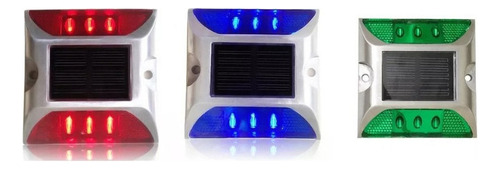 3 Piezas Impermeable Solar 6 Led Luz Carretera Camino Muelle