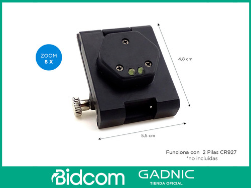 Lupa Cuenta Hilos 4 Gadnic Luz Led Direccional Aumento 8x