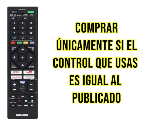 Control Compatible Con Sony Rmt-tx200u Rmt-tx100u Universal
