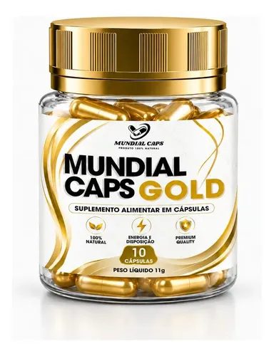 Lipo Top Gold Mundial Caps 10 Cápsulas Rápido Envio Imediato