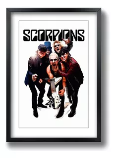 Quadro Scorpions Klaus Meine Tipo Paspatur C Moldura 42x30cm