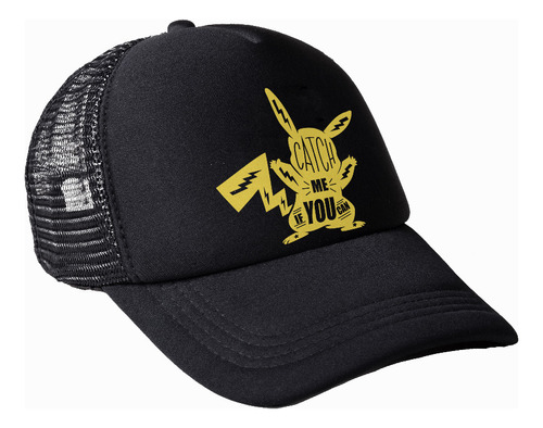 Gorra Pichachu Atrapame Ya Letter Unisex