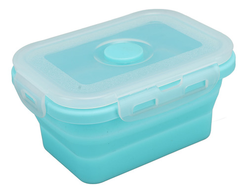 Recipiente De Silicona Azul Para Almacenamiento De Alimentos