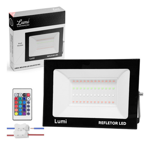 Lumi Refletor Pro 200w Ip67  200 W 110V/220V Cor da carcaça Preto Cor da luz Branco-quente