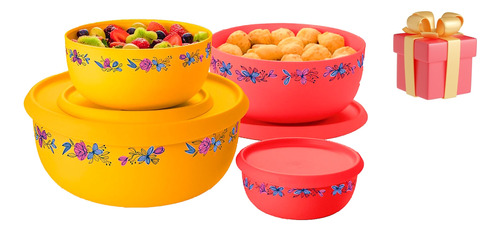  Tupperware Kit Tigelas Toque Mágico + Brinde Surpresa