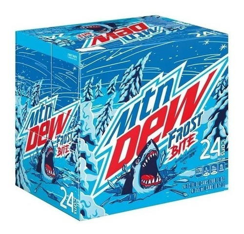 Mountain Dew Frost Bite 24 Latas De 355 Ml. Importado