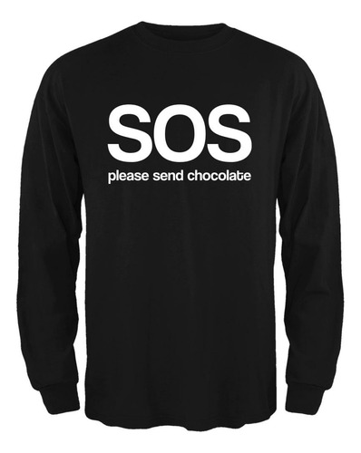 Sos Please Send Chocolate - Camiseta De Manga Larga Para Hom