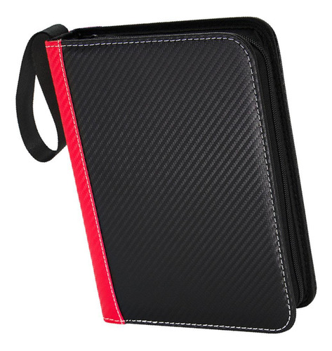 Carpeta De Colección De Tarjetas, 9 Bolsillos, Carpeta Rojo