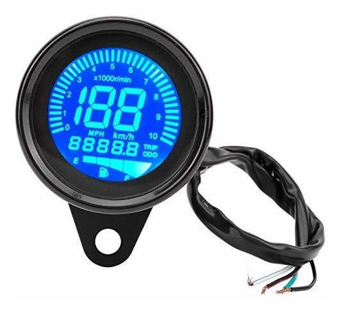 Kimiss 0-199 Km-h Medidor Lcd Para Motocicleta, Universal Dc