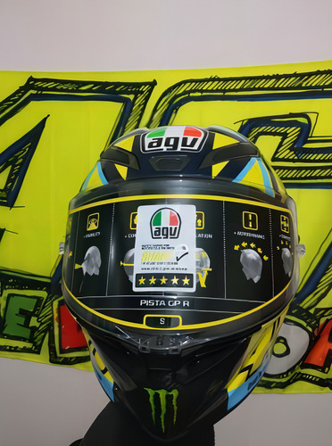 Casco para moto integral AGV Pista GP R 216021A soleluna 2016 talle S