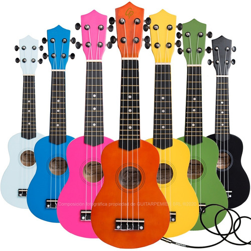 Ukelele Electroacustico Soprano Bamboo Superior Colores Pua