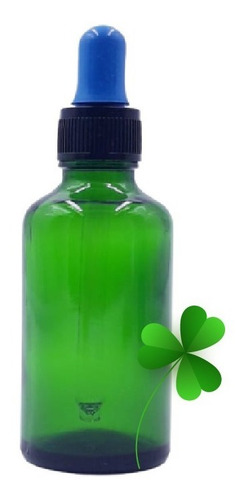Frasco Gotero De Vidrio Con Pipeta Verde 30 Ml (10 Piezas)