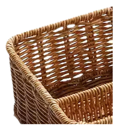 Cesta De Almacenamiento Con 3 Compartimentos, 22x18x8cm